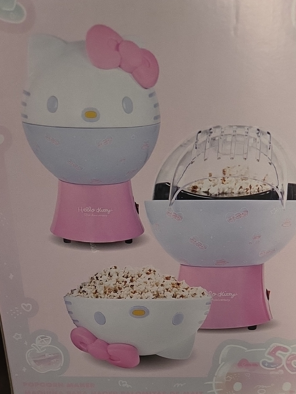 Hello Kitty Pink and White Kids Popcorn Maker